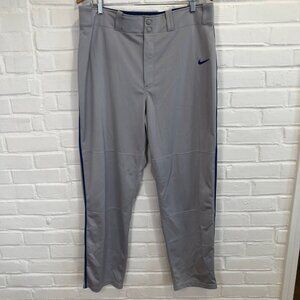 Nike Swingman Dri-Fit Baseball Pants Gray Blue Stripe Men's XL